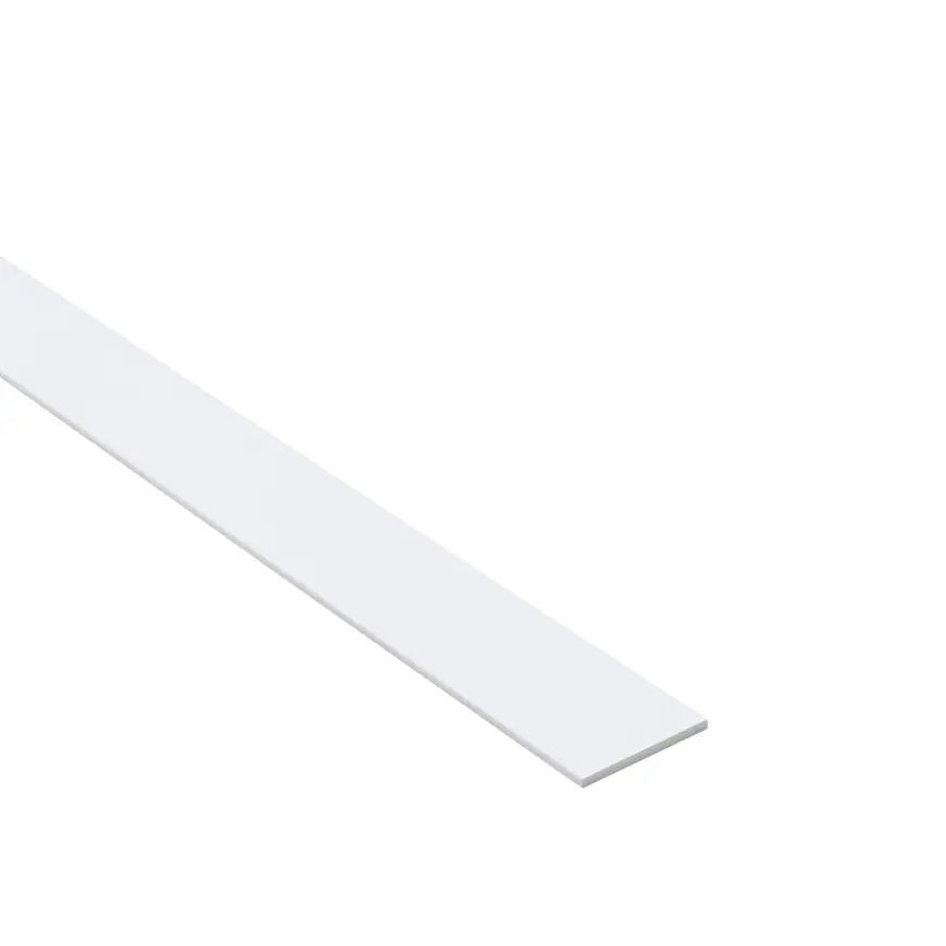 Profil plochý PCV biely 25x2mm 1m