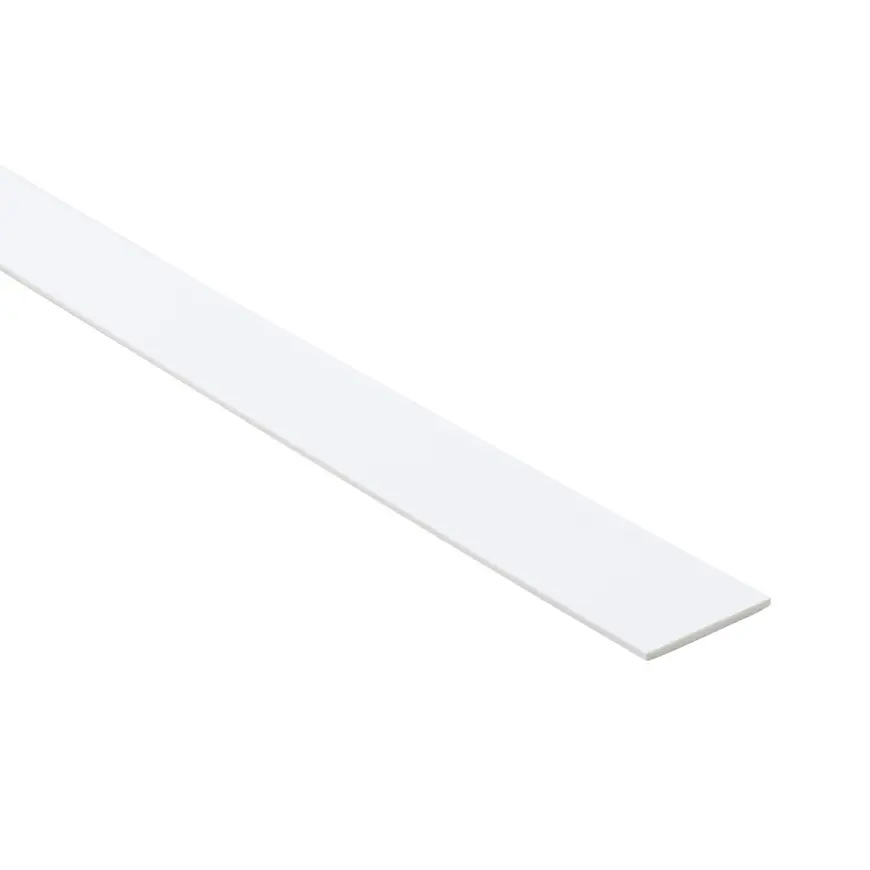 Profil plochý PCV biely 30x2mm 2.6m