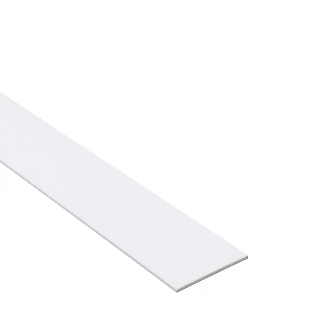 Profil plochý PCV biely 40x2mm 2.6m