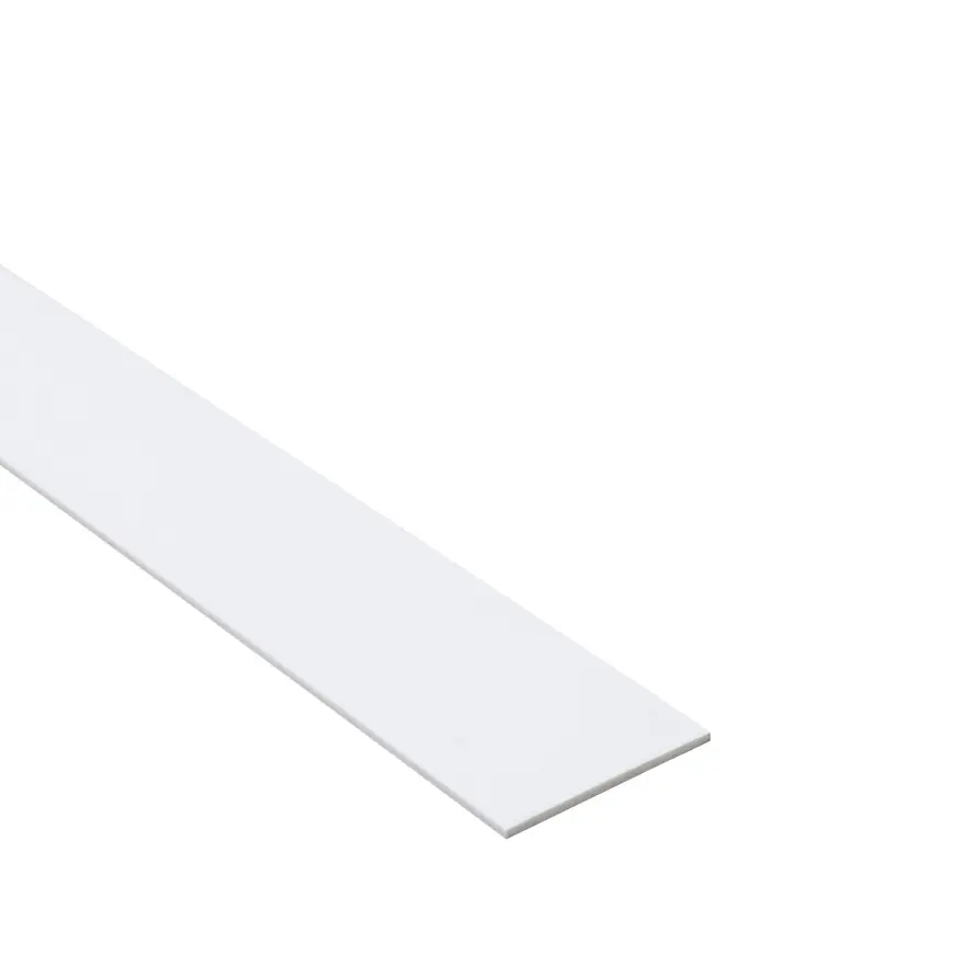 Profil plochý PCV biely 40x2mm 2.6m