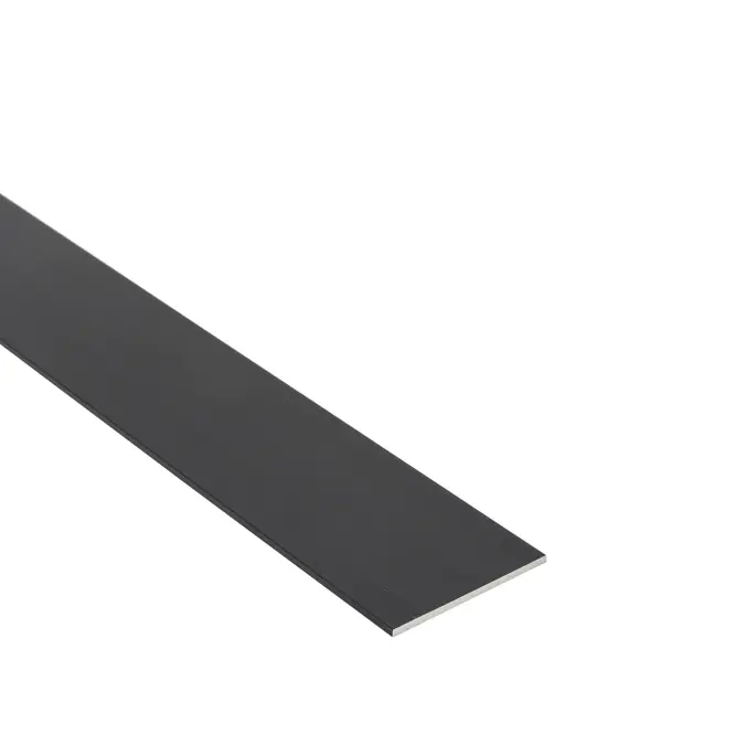 Profil plochý hliník čierny brúsený 40x2mm 1m