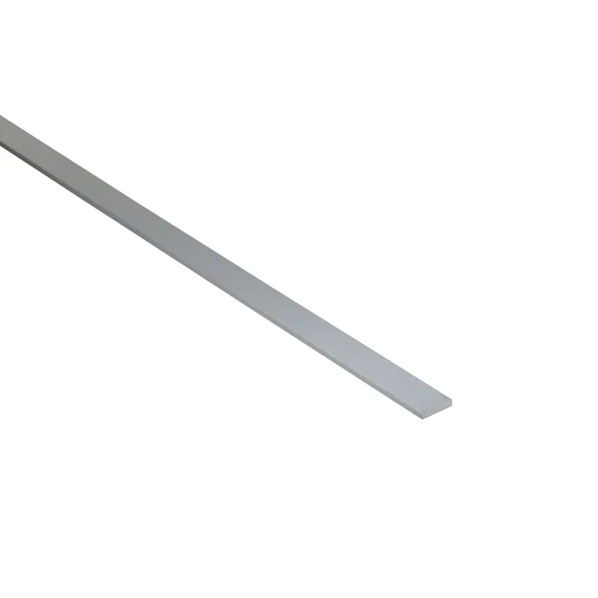 Profil plochý hliník strieborný 10x2mm 1m