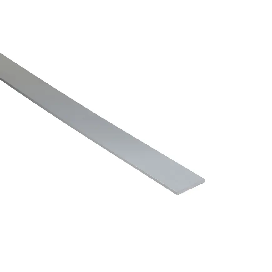 Profil plochý hliník strieborný 20x2mm 1m