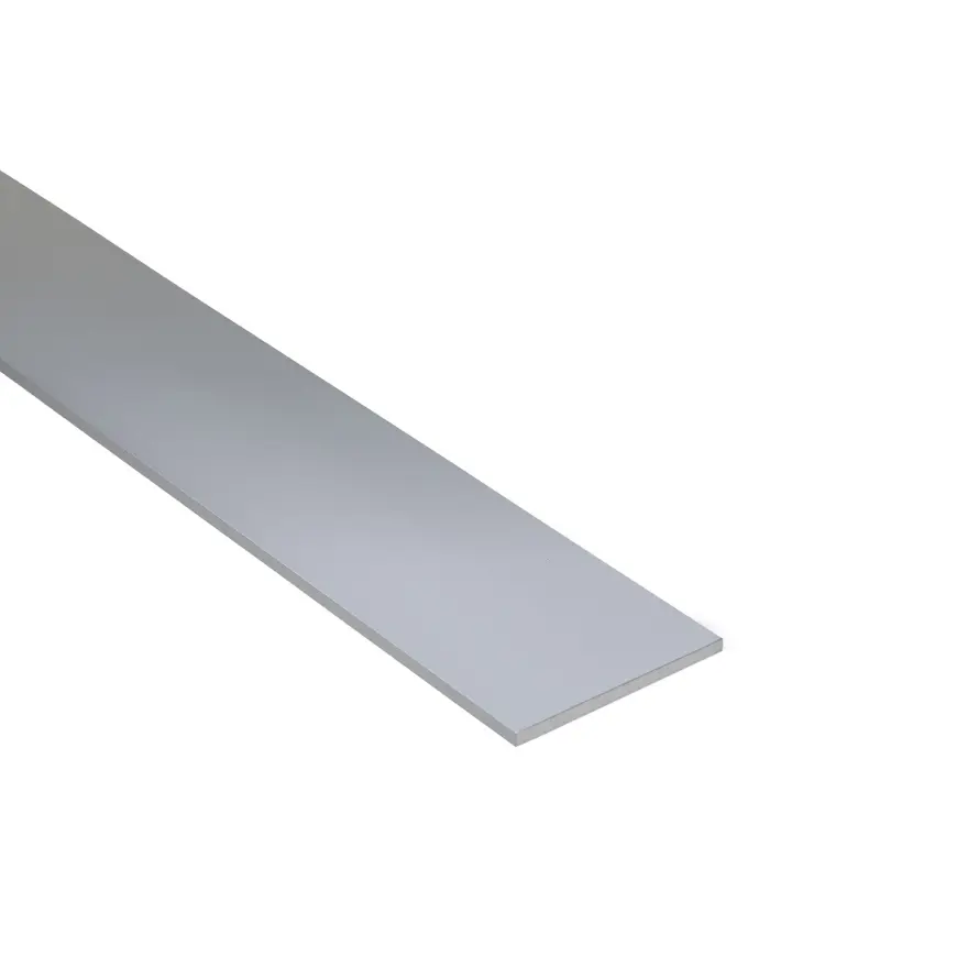 Profil plochý hliník strieborný 40x2mm 1m