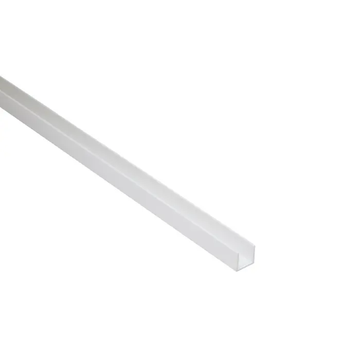 Profil U PCV biely 10x10x1mm 1m