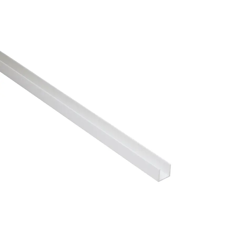 Profil U PCV biely 10x10x1mm 1m