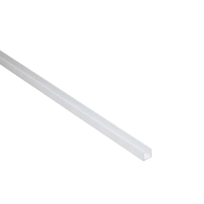 Profil U PCV biely 8x8x1mm 1m
