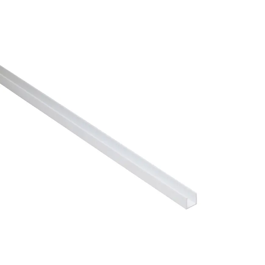 Profil U PCV biely 8x8x1mm 1m