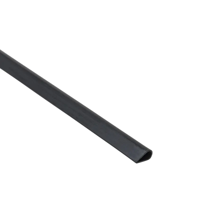 Ochranný profil PCV čierny 15x0.9mm 1m