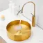 Umývadlo na dosku Iron Round gold,2