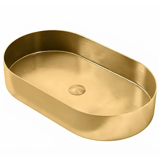 Umývadlo na dosku Iron Oval gold
