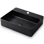 Umývadlo na dosku Rectangle black 1/0