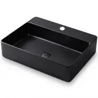 Umývadlo na dosku Rectangle black 1/0