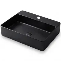 Umývadlo na dosku Rectangle black 1/0