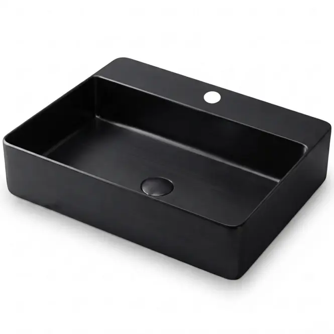 Umývadlo na dosku Rectangle black 1/0