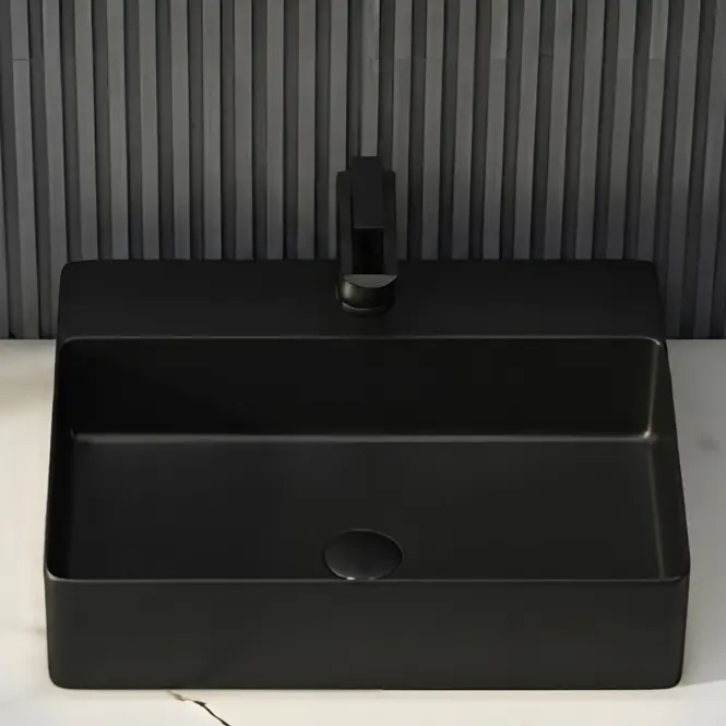 Umývadlo na dosku Rectangle black 1/0