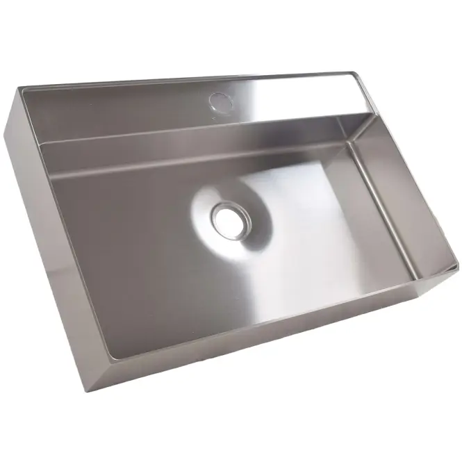 Umývadlo na dosku Rectangle chróm 1/0