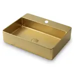 Umývadlo na dosku Rectangle gold 1/0