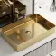 Umývadlo na dosku Rectangle gold,3