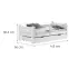 Posteľ Flare 80/160 Biely,2