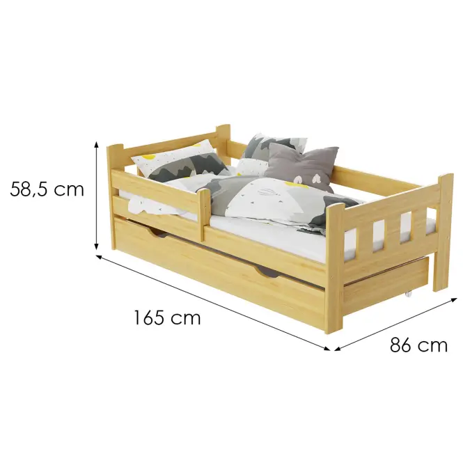 Posteľ Carmen 80/160 Borovica,2
