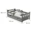 Posteľ Carmen 80/140 šedá,2