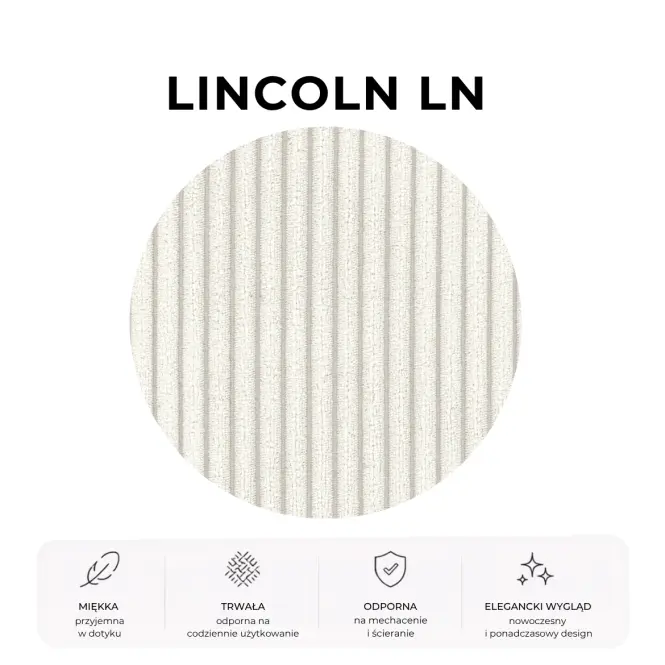 Posteľ Mila 140x200 Lincoln 01ln biely,2