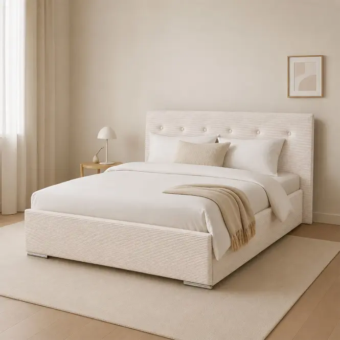 Posteľ Mila 140x200 Lincoln 01ln biely,5