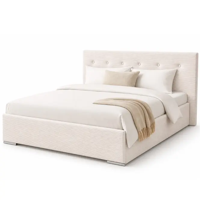 Posteľ Mila 140x200 Lincoln 01ln biely,6