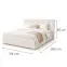 Posteľ Mila 160x200 Lincoln 01ln biely,2