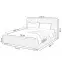 Posteľ Mila 160x200 Lincoln 01ln biely,5