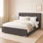 Posteľ Mila 160x200 Lincoln 24ln šedá,4