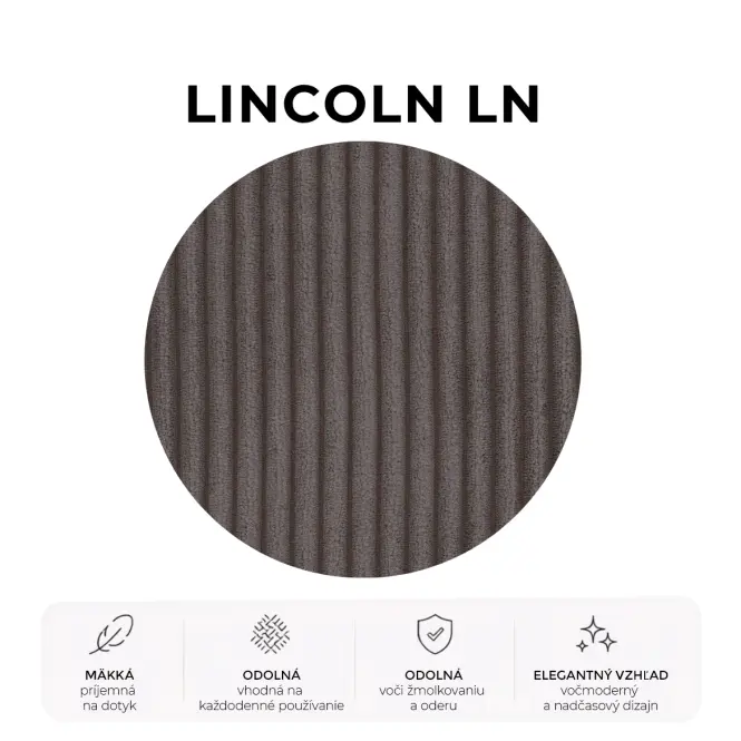 Posteľ Mila 160x200 Lincoln 24ln šedá