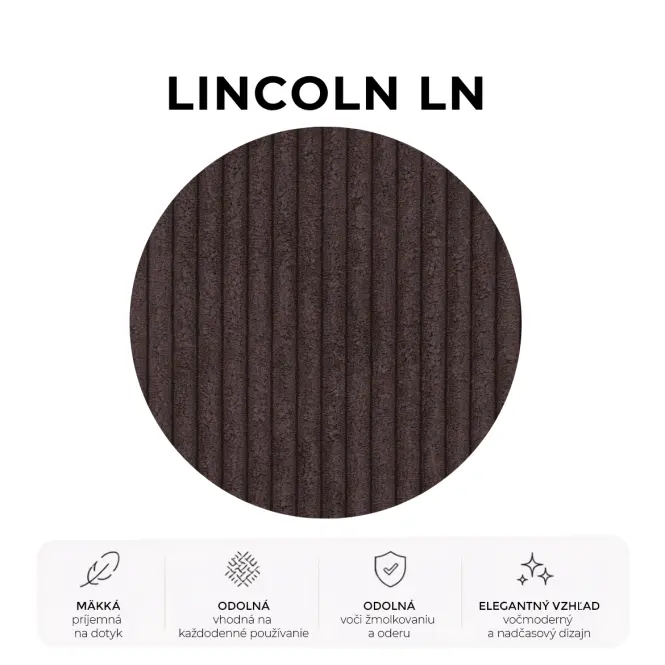 Posteľ Mila 140x200 Lincoln 29ln hnedý,7