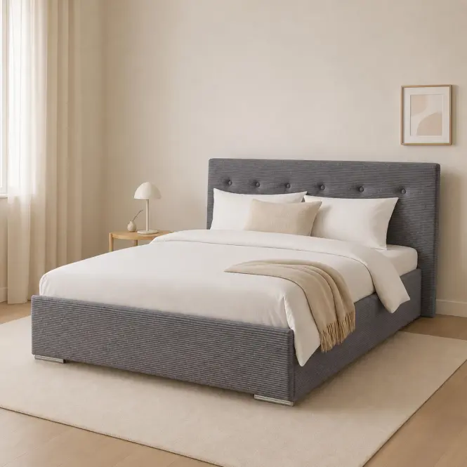 Posteľ Mila 140x200 Lincoln 90ln šedá,5