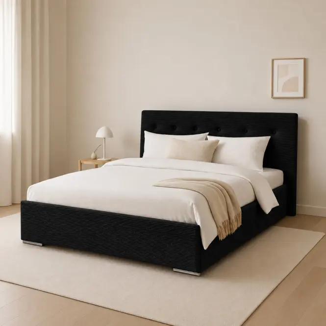 Posteľ Mila 140x200 Lincoln 100ln čierna,5