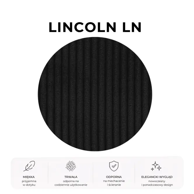 Posteľ Mila 140x200 Lincoln 100ln čierna,6