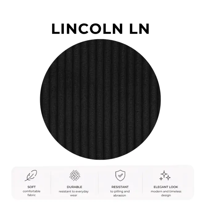Posteľ Mila 140x200 Lincoln 100ln čierna,8