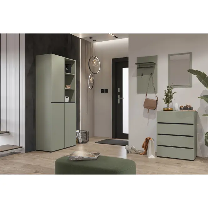 Komoda Cross 27 Pine Green/Čierna