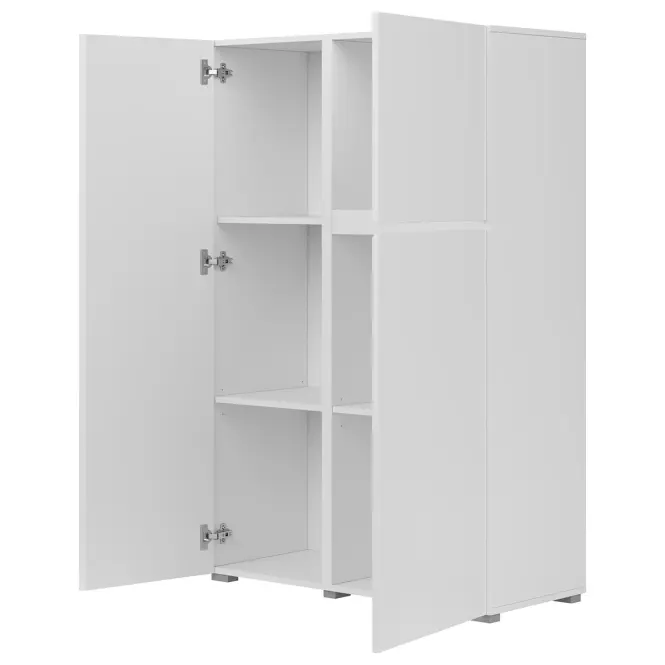 Komoda Vysoká 3d Asymetric 46 Biely