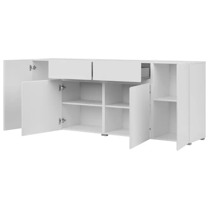 Komoda 4d2s Asymetric 47 Biely