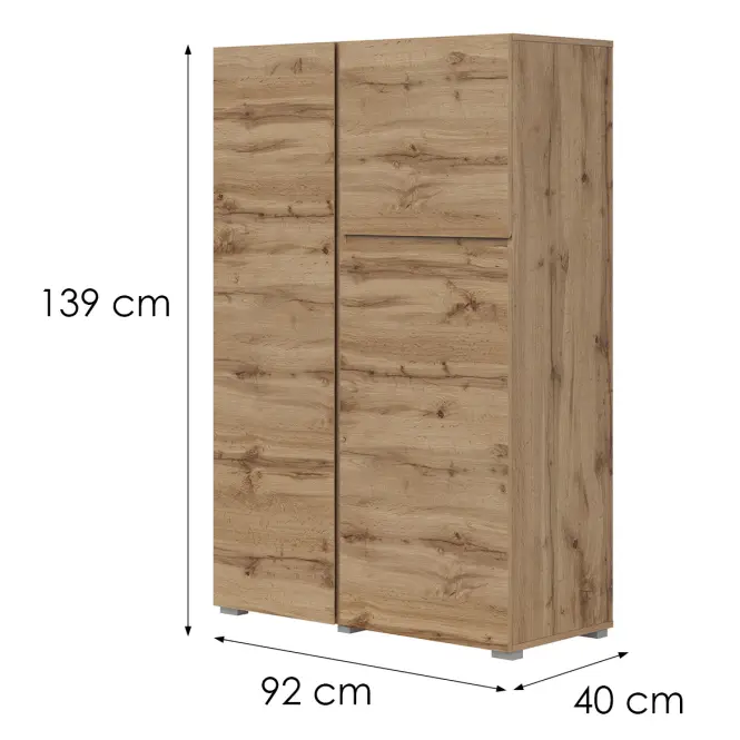 Komoda Vysoká 3d Asymetric 46 Dub Wotan,2