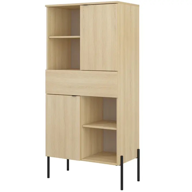 Komoda 2d1s Ore 42 Vysoká  Dub Lindberg