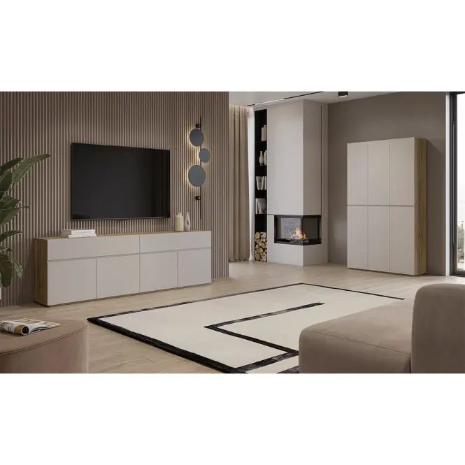 Komoda 4d4s Criss 25 Dub Mauvella/Kašmír,9