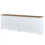 Komoda 4d Modo 25 Dub Mauvella/Biely