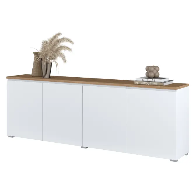 Komoda 4d Modo 25 Dub Mauvella/Biely,3