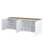 Komoda 4d Modo 25 Dub Mauvella/Biely,4