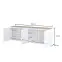 Komoda 4d Modo 25 Dub Mauvella/Biely,6