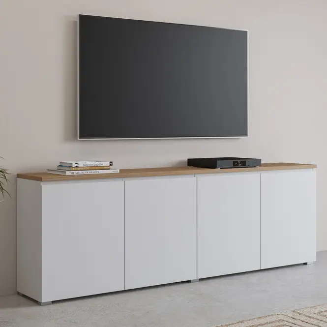 Komoda 4d Modo 25 Dub Mauvella/Biely,7
