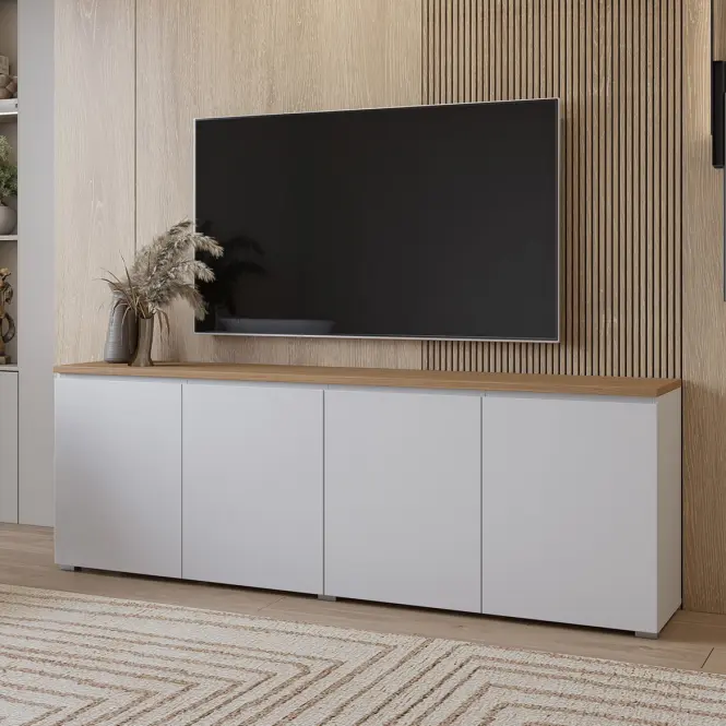 Komoda 4d Modo 25 Dub Mauvella/Biely,8